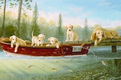 FISHING LESSONS Yellow Labs